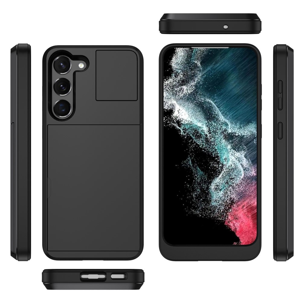 Funda con ranura para tarjetas Samsung Galaxy S23 Plus Negro