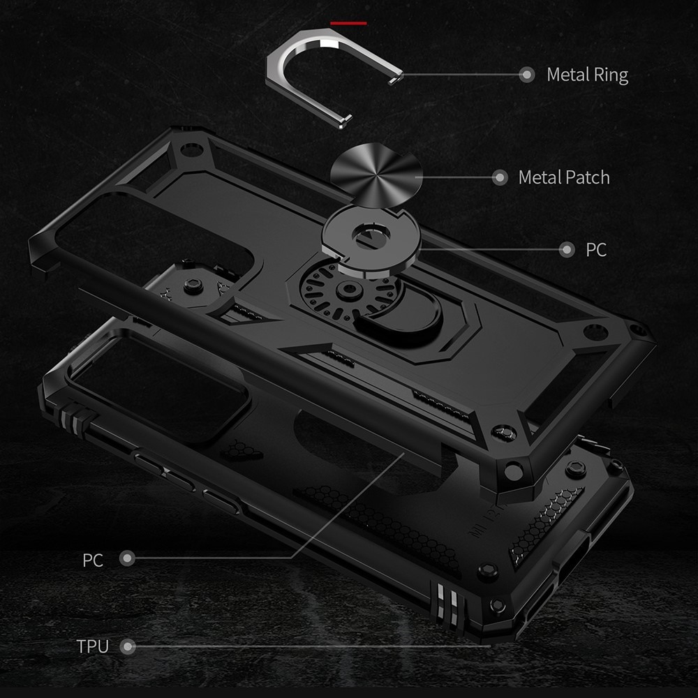 Funda híbrida Tech Ring Xiaomi 12T/12T Pro negro