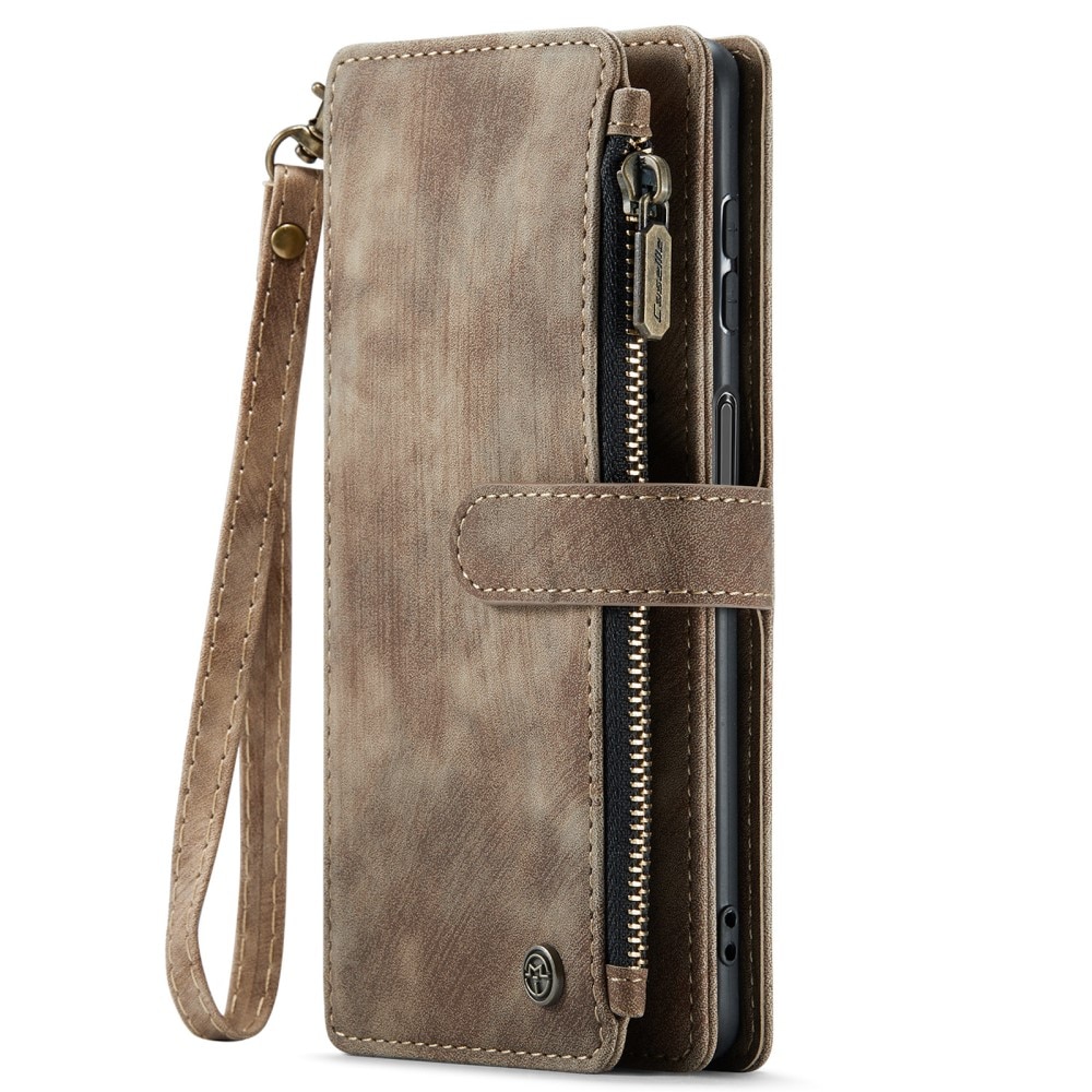 Cartera Zipper Samsung Galaxy A34 Marrón