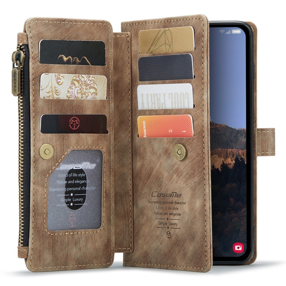 Cartera Zipper Samsung Galaxy A34 Marrón