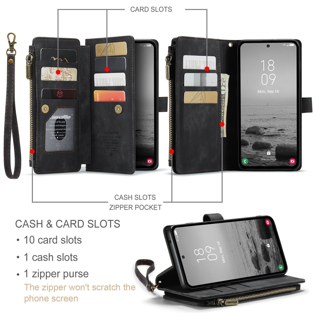 Cartera Zipper Samsung Galaxy A54 Negro