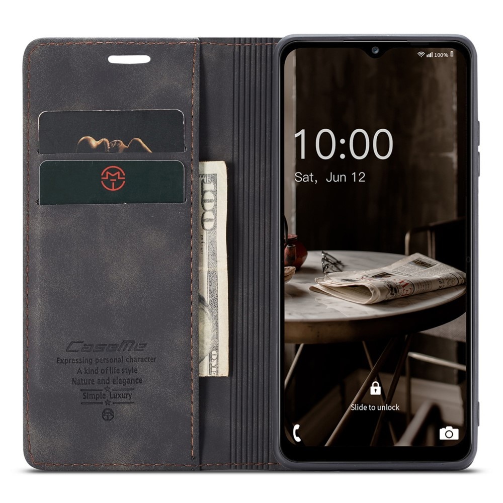 Funda delgada con solapa Samsung Galaxy A14 Negro