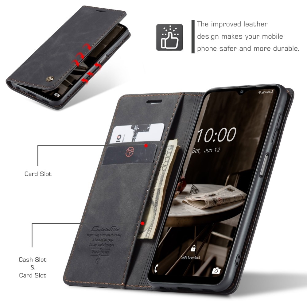 Funda delgada con solapa Samsung Galaxy A14 Negro