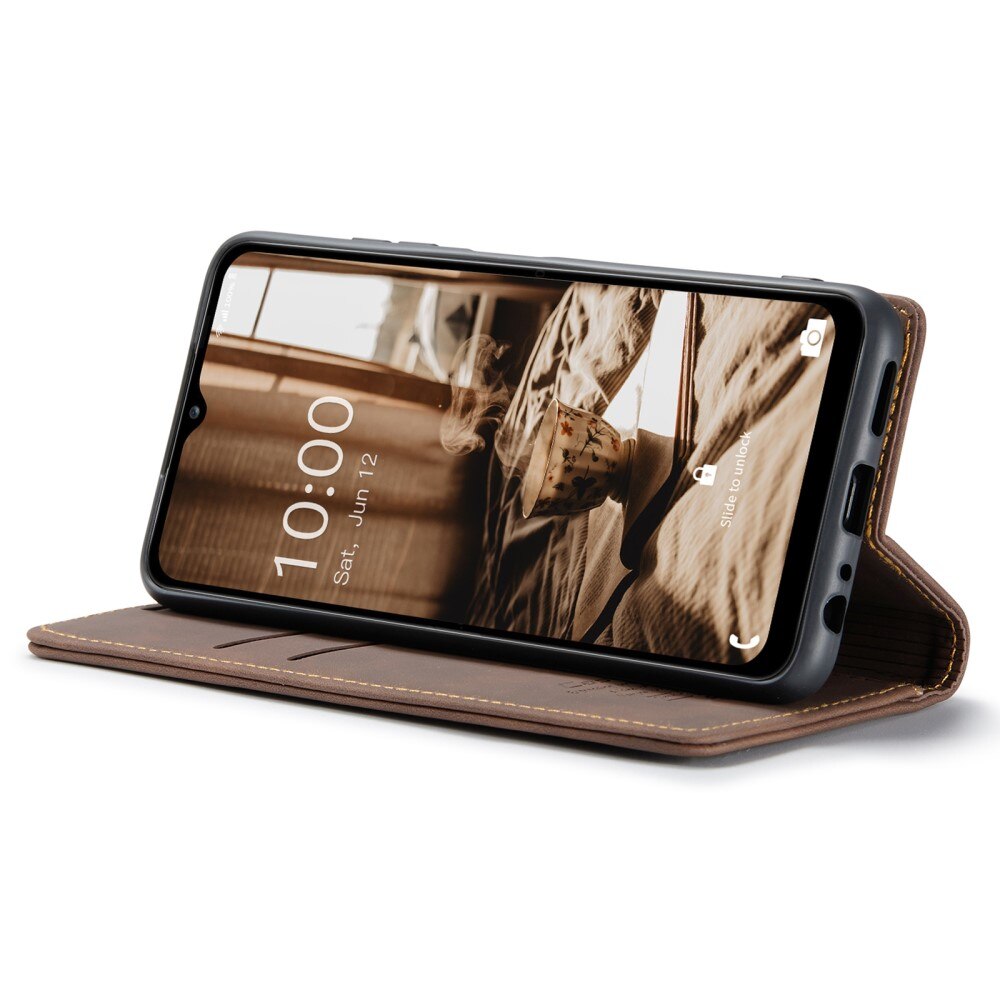 Funda delgada con solapa Samsung Galaxy A14 Marrón