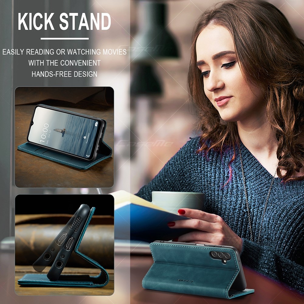 Funda delgada con solapa Samsung Galaxy A14 Azul