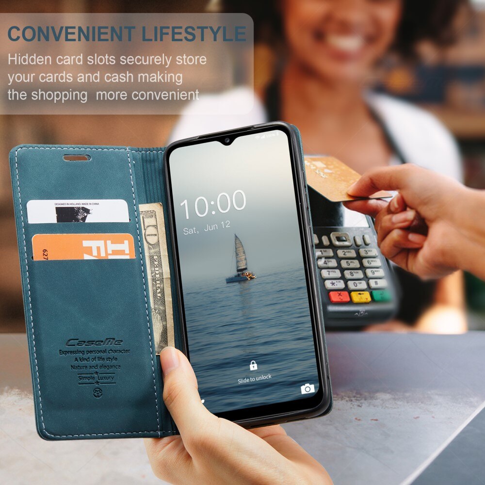 Funda delgada con solapa Samsung Galaxy A14 Azul