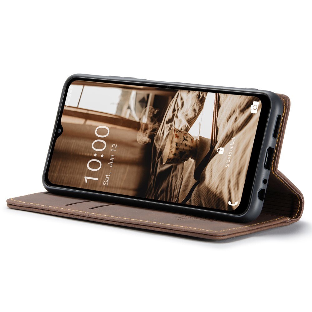 Funda delgada con solapa Samsung Galaxy A34 Marrón