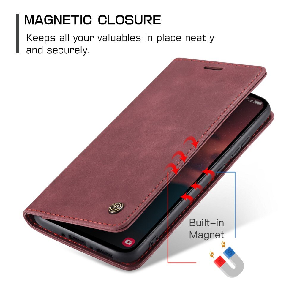 Funda delgada con solapa Samsung Galaxy A54 Rojo