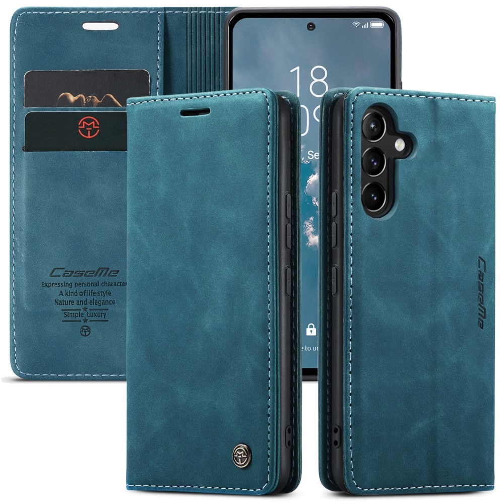 Funda delgada con solapa Samsung Galaxy A54 azul