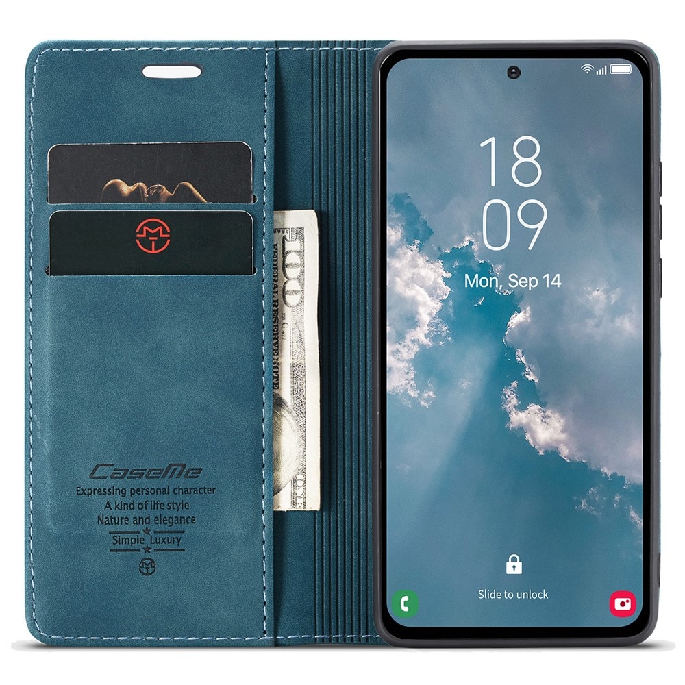 Funda delgada con solapa Samsung Galaxy A54 azul