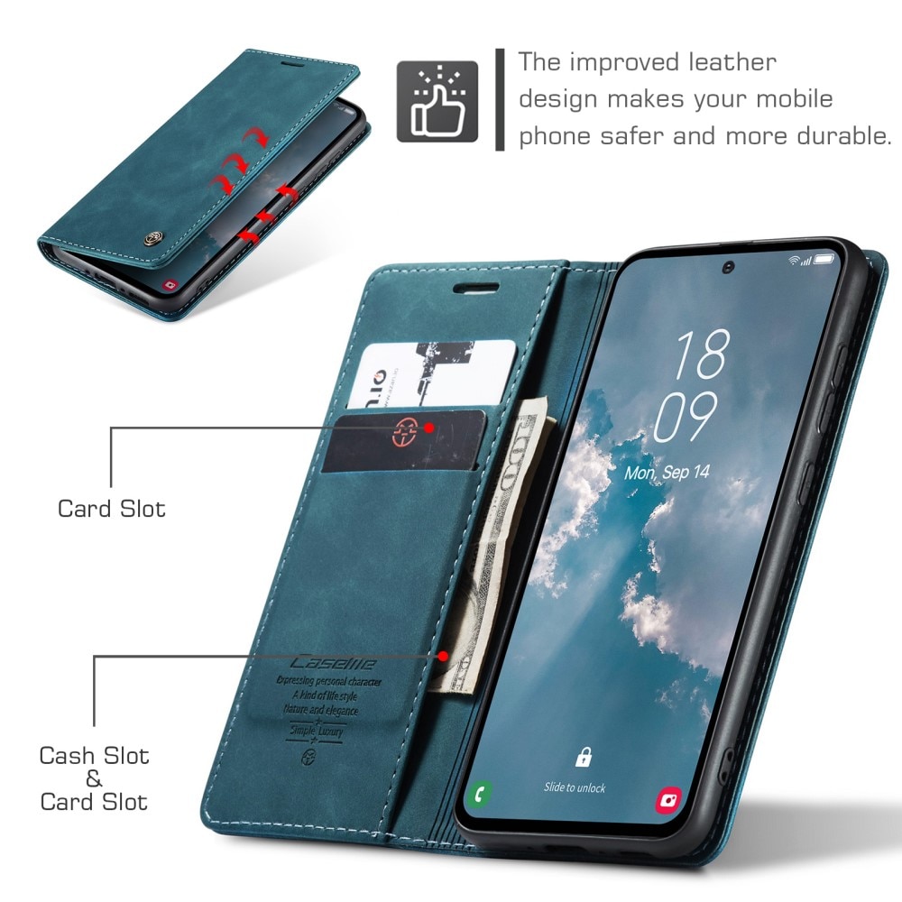 Funda delgada con solapa Samsung Galaxy A54 Azul