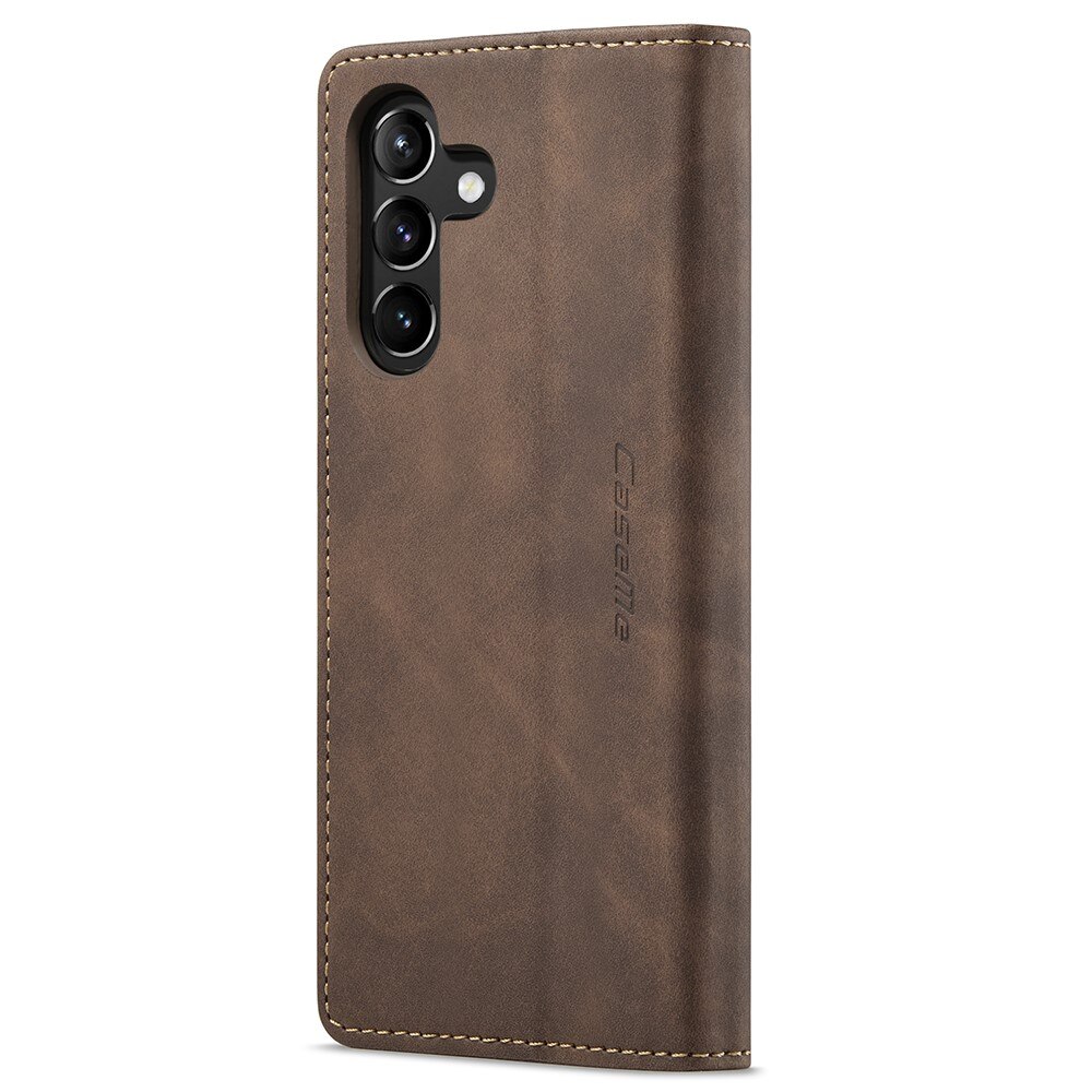 Funda delgada con solapa Samsung Galaxy A54 marrón