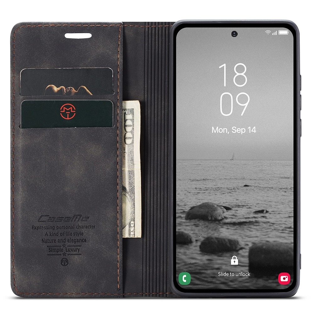 Funda delgada con solapa Samsung Galaxy A54 Negro