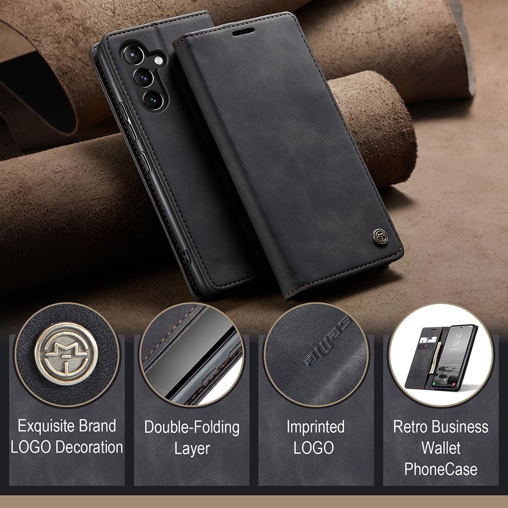 Funda delgada con solapa Samsung Galaxy A54 Negro