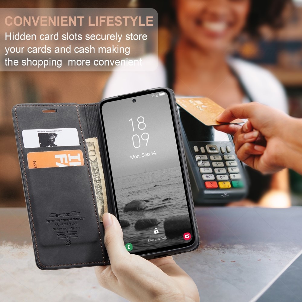 Funda delgada con solapa Samsung Galaxy A54 Negro