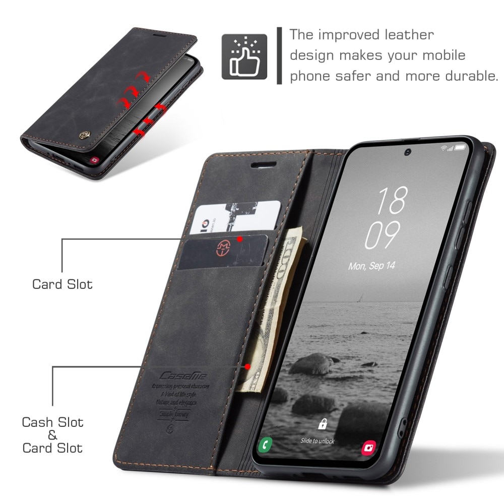 Funda delgada con solapa Samsung Galaxy A54 Negro