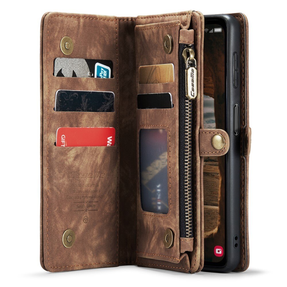 Cartera Multi-Slot Samsung Galaxy A14 marrón