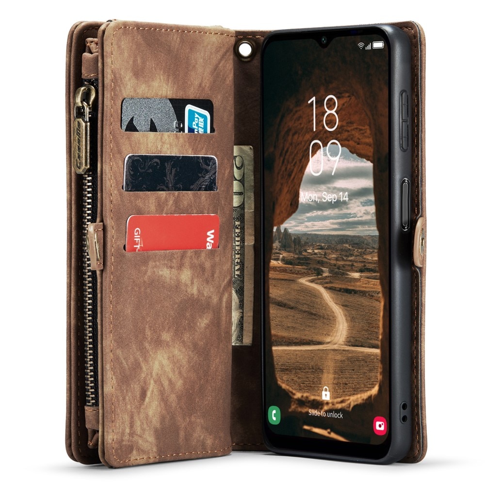 Cartera Multi-Slot Samsung Galaxy A14 marrón