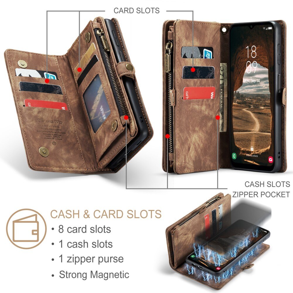 Cartera Multi-Slot Samsung Galaxy A34 marrón