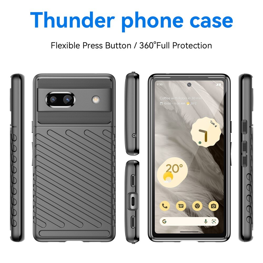 Funda Thunder TPU Google Pixel 7a negro