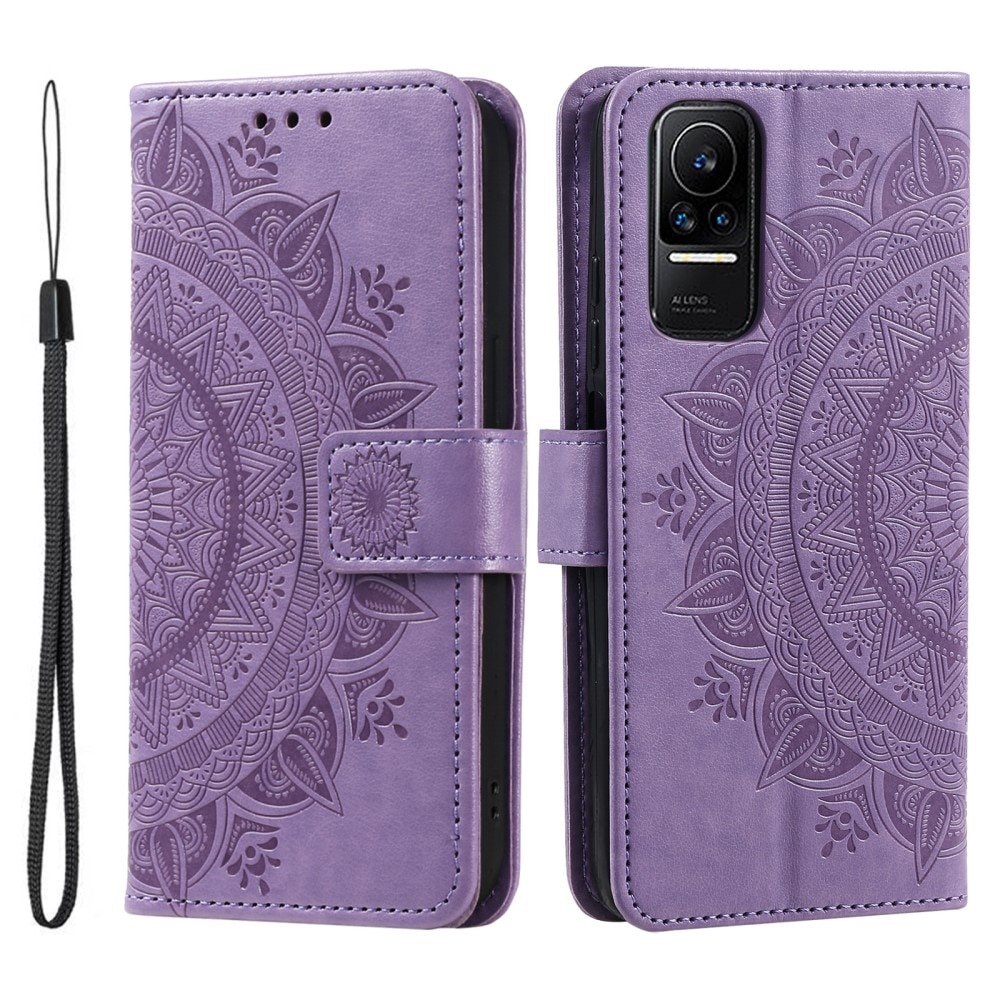 Funda de Cuero Mandala Xiaomi 13 Lite violeta