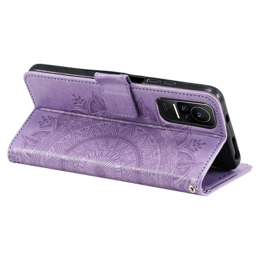 Funda de Cuero Mandala Xiaomi 13 Lite violeta