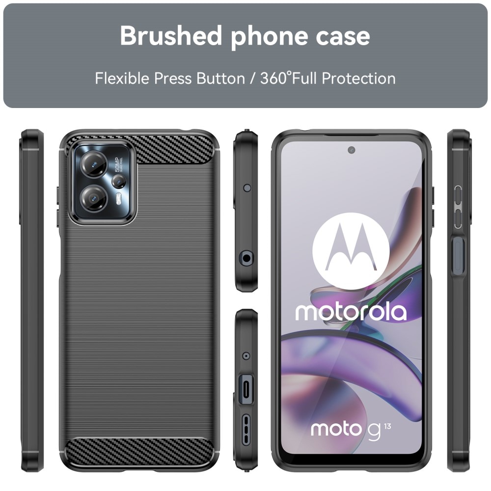 Funda TPU Brushed Motorola Moto G23 Black