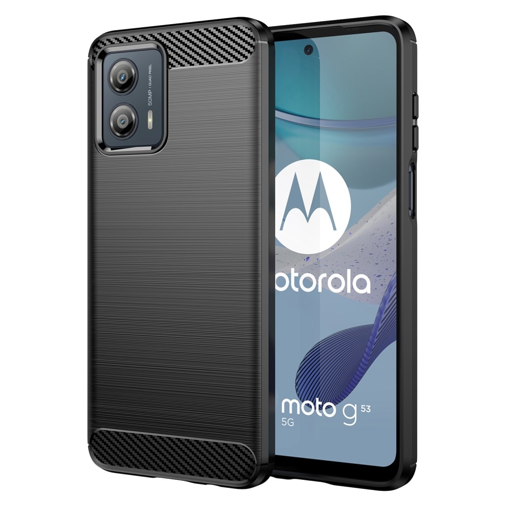 Funda TPU Brushed Motorola Moto G53 Black