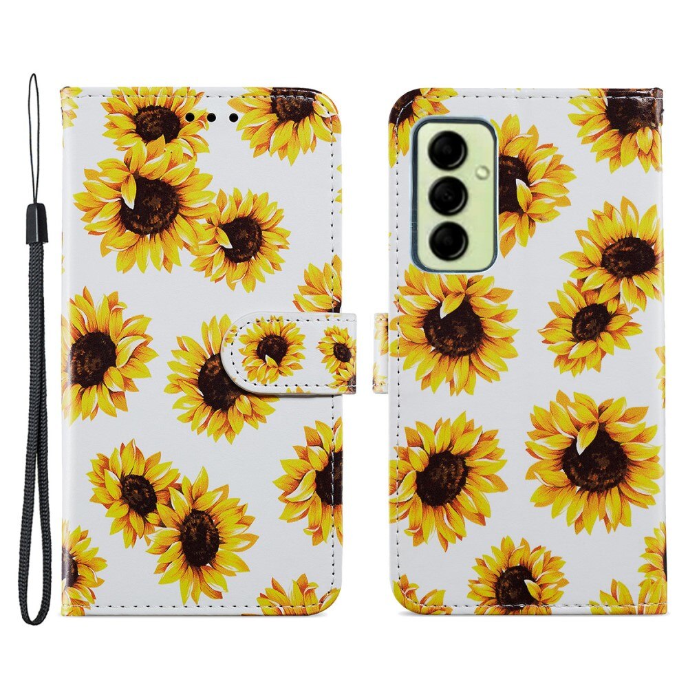 Funda cartera Samsung Galaxy A14 girasol