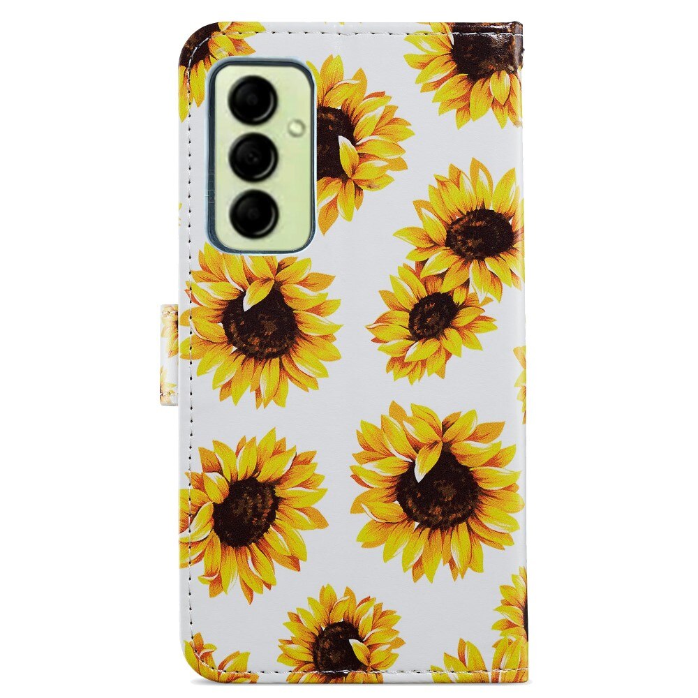 Funda cartera Samsung Galaxy A14 girasol