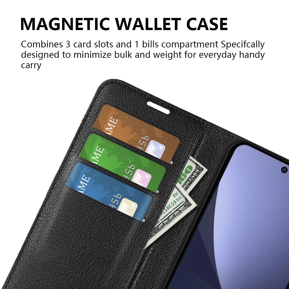 Funda cartera Xiaomi 13 Negro