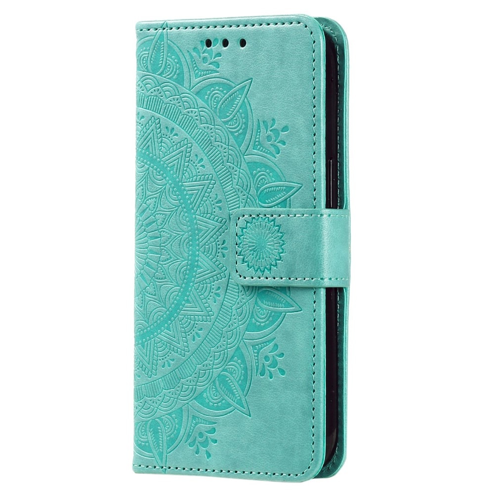 Funda de Cuero Mandala Sony Xperia 10 V verde