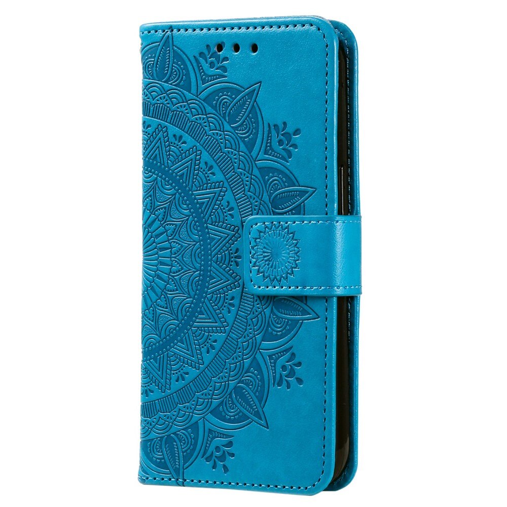 Funda de Cuero Mandala Sony Xperia 10 V azul