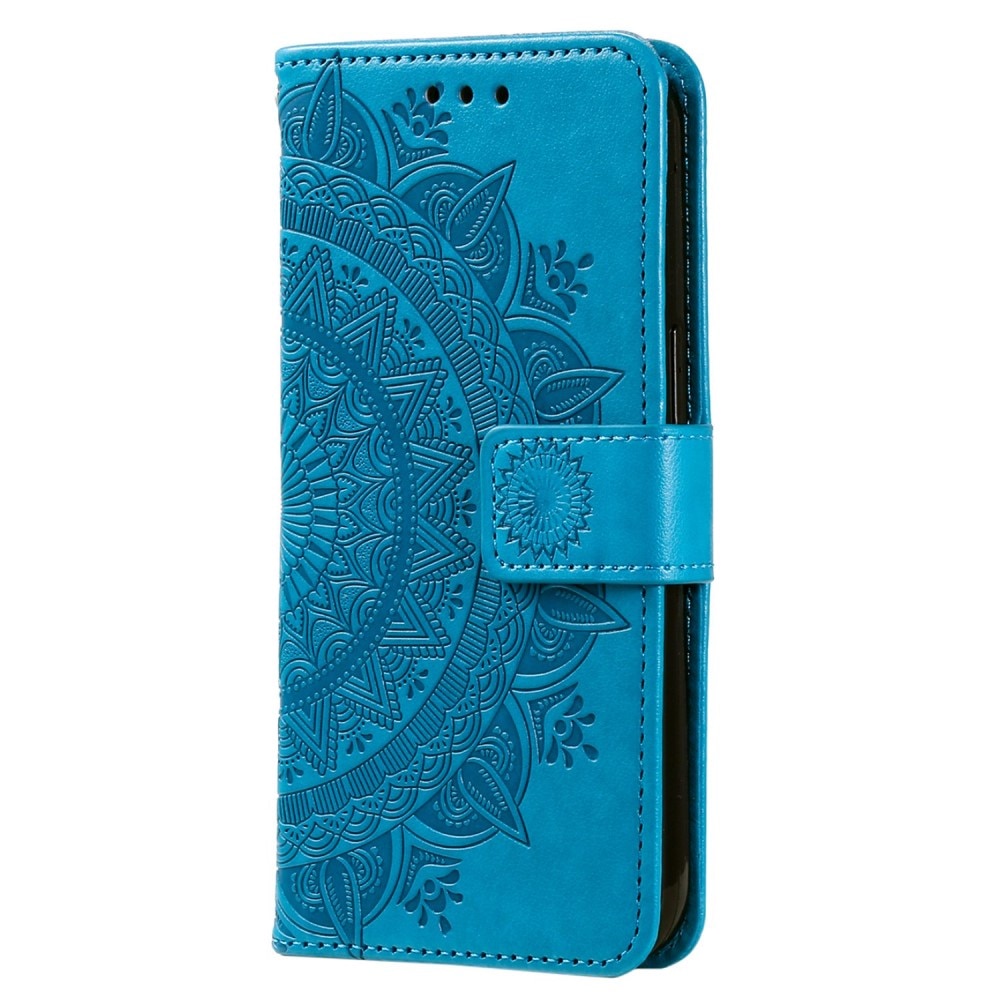 Funda de Cuero Mandala Sony Xperia 10 V azul