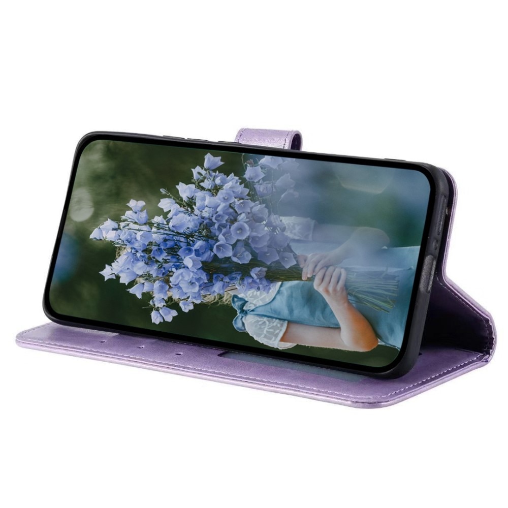 Funda de Cuero Mandala Sony Xperia 10 V violeta