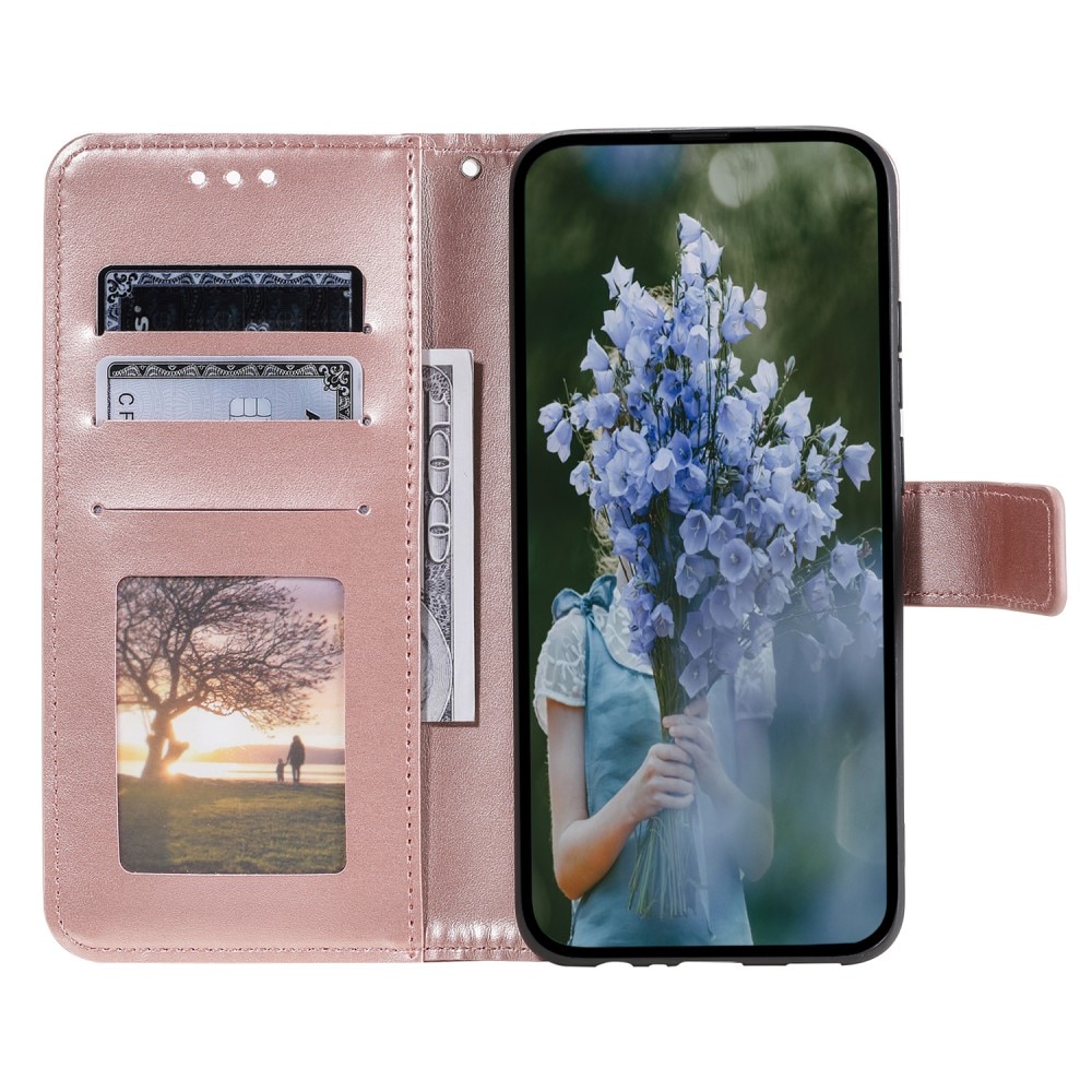 Funda de Cuero Mandala Sony Xperia 1 V oro rosa