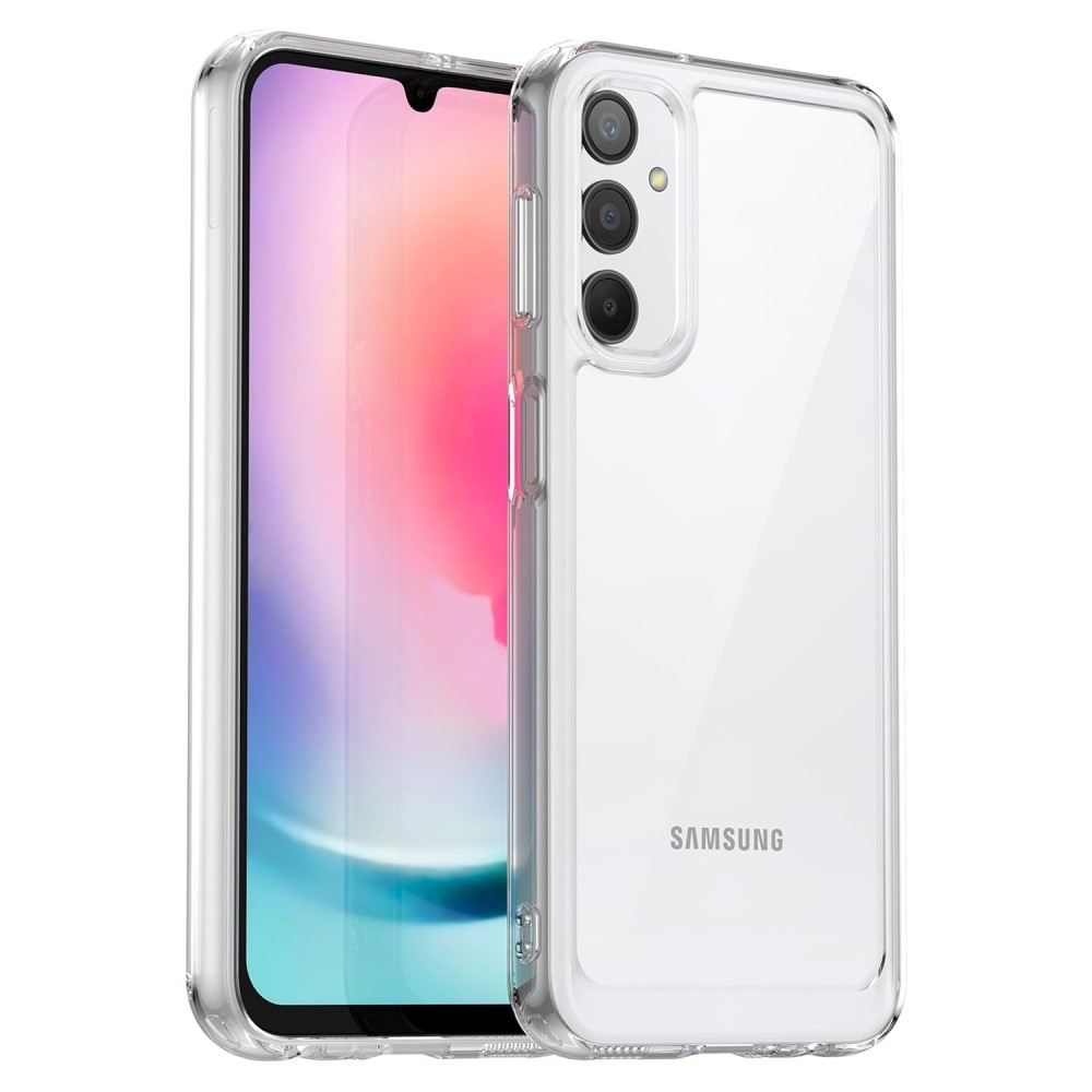 Funda híbrida Crystal Hybrid para Samsung Galaxy A24, transparente