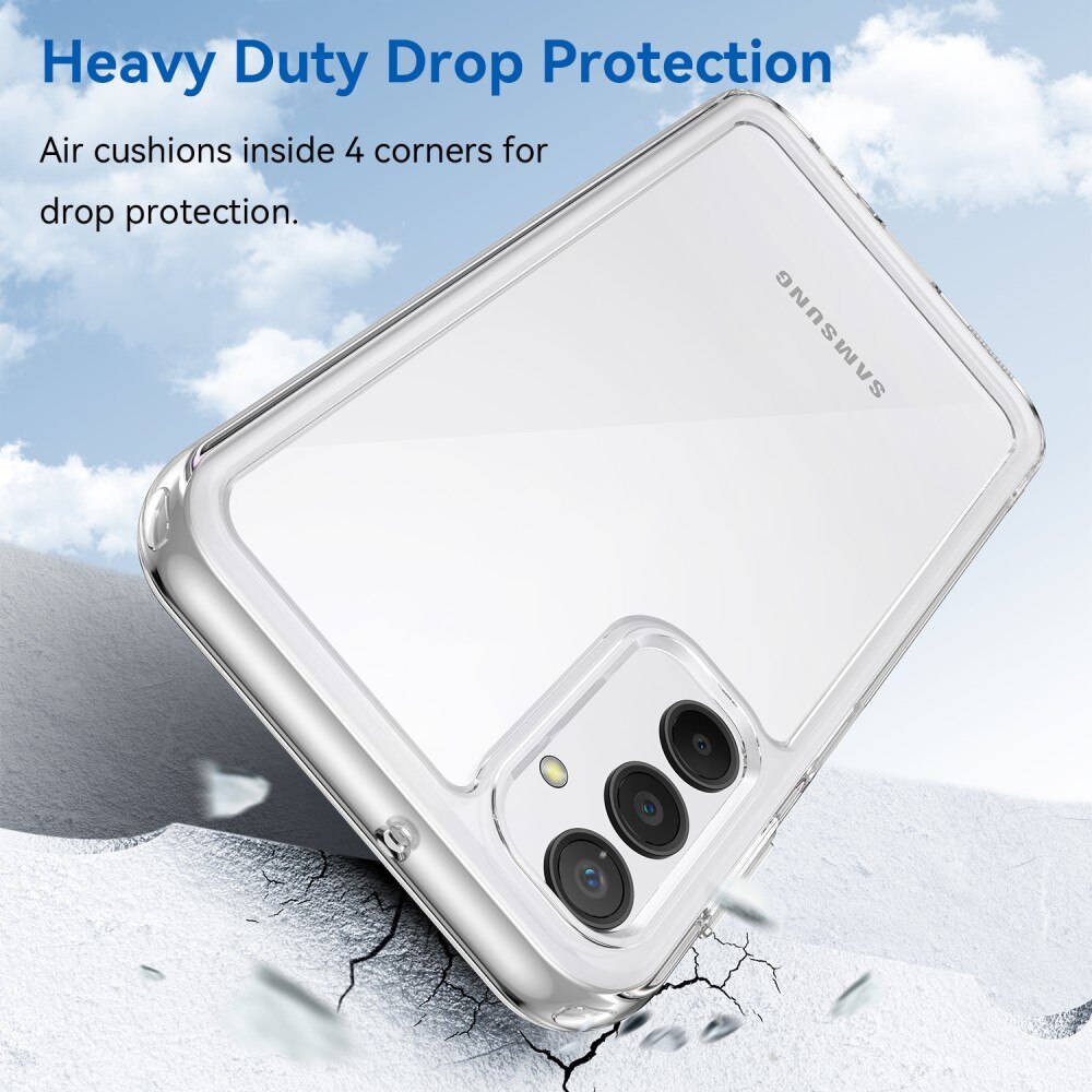 Funda híbrida Crystal Hybrid para Samsung Galaxy A24, transparente