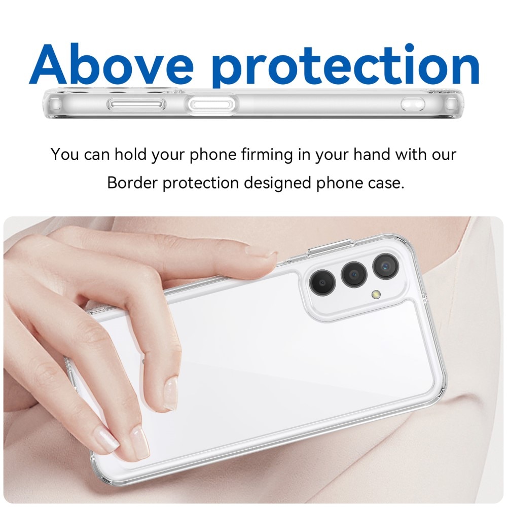 Funda híbrida Crystal Hybrid para Samsung Galaxy A24, transparente