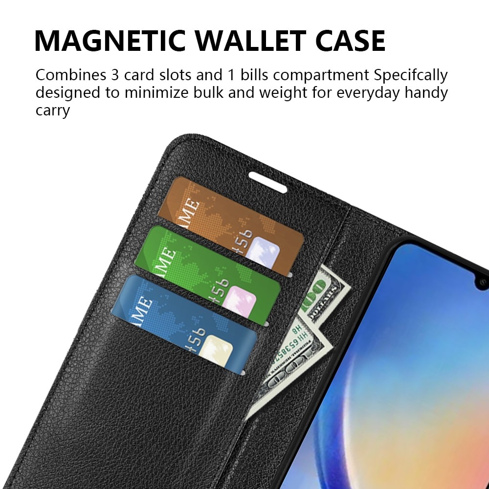 Funda cartera Samsung Galaxy A34 Negro