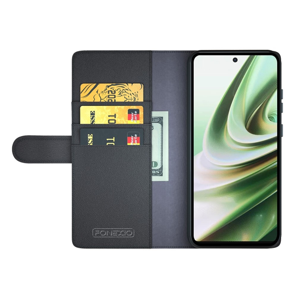 Funda de cuero genuino  OnePlus Nord CE 3 Lite, Negro