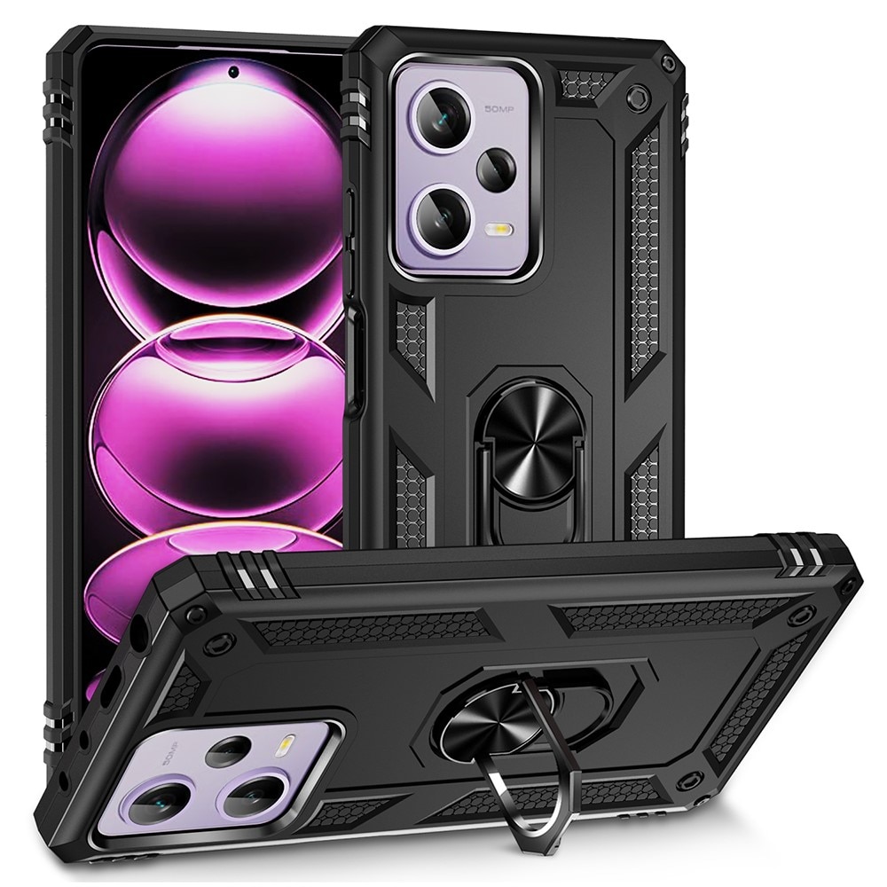 Funda híbrida Tech Ring Xiaomi Redmi Note 12 Pro negro