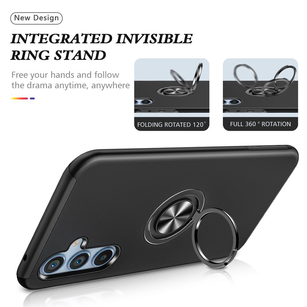 Funda Finger Ring Kickstand Samsung Galaxy A54 negro