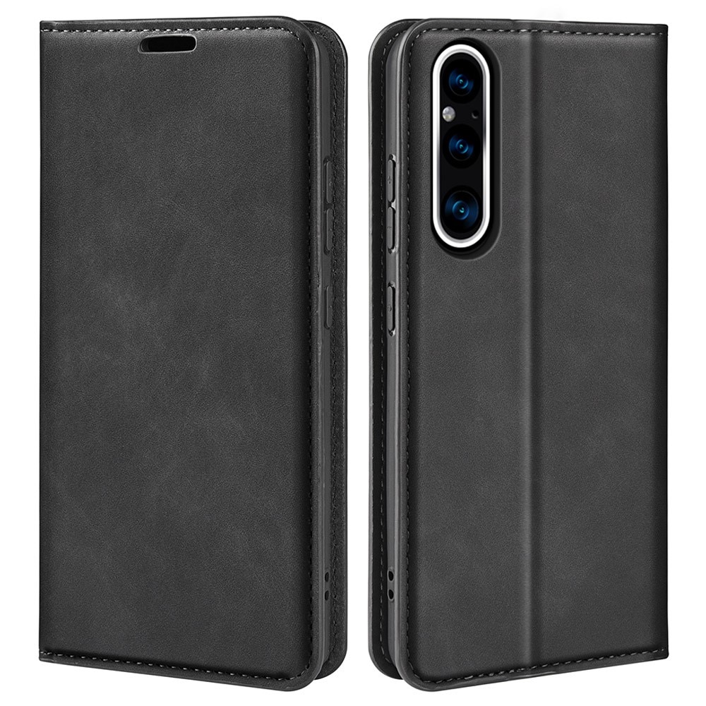 Funda delgada cartera Sony Xperia 1 V negro