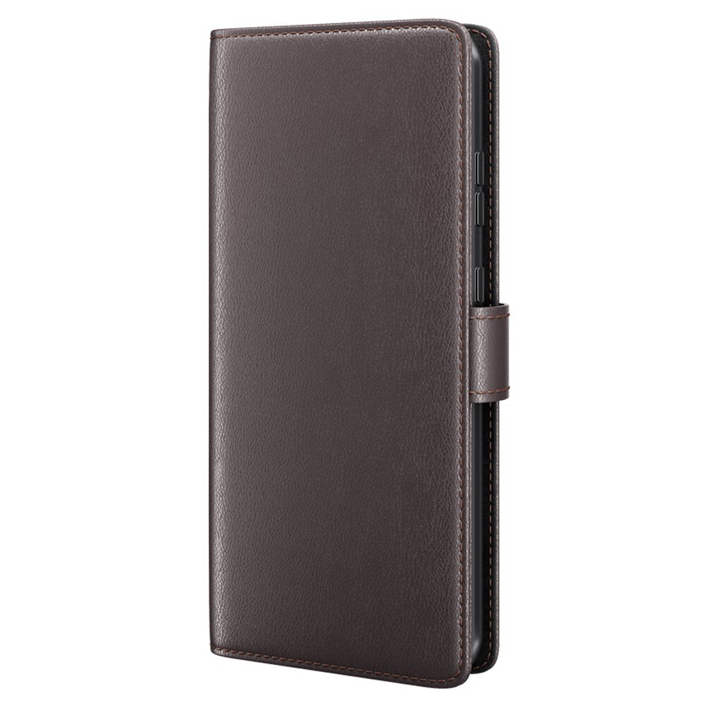Funda de cuero genuino Sony Xperia 10 V, Marrón
