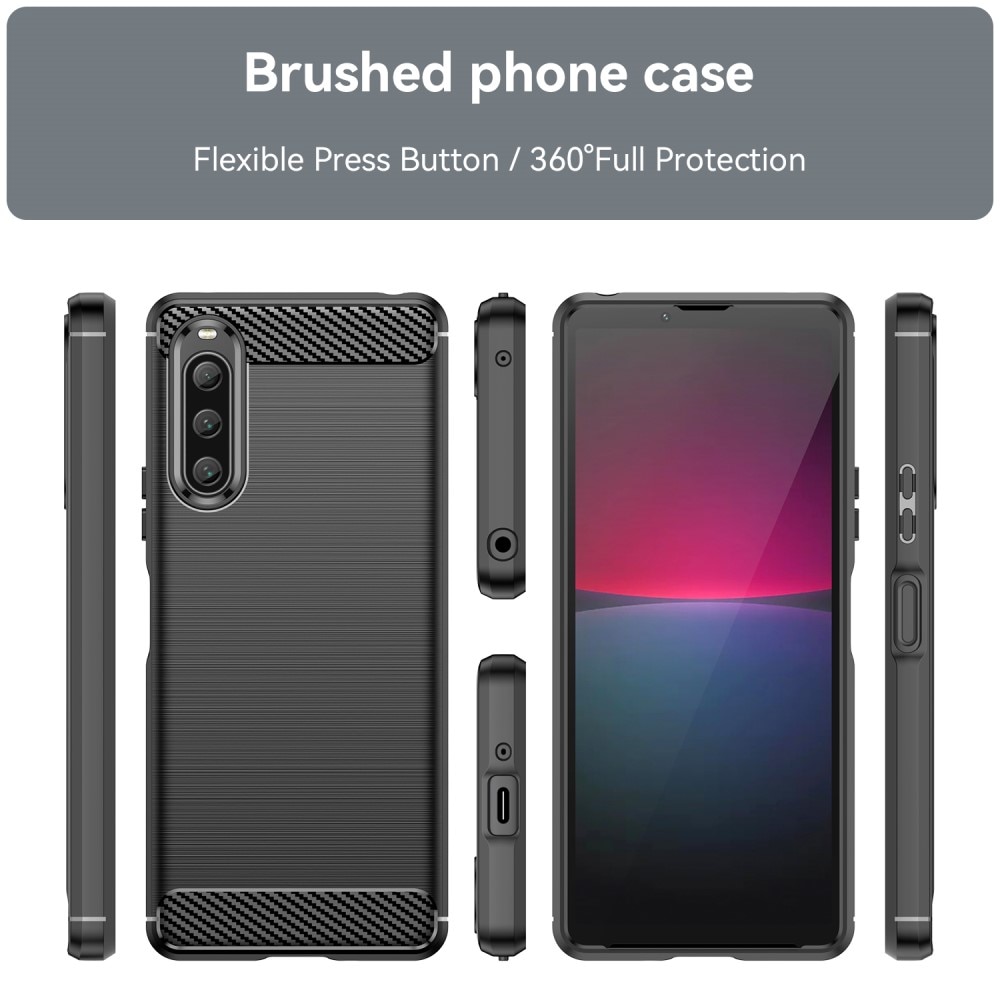 Funda TPU Brushed Sony Xperia 10 V Black