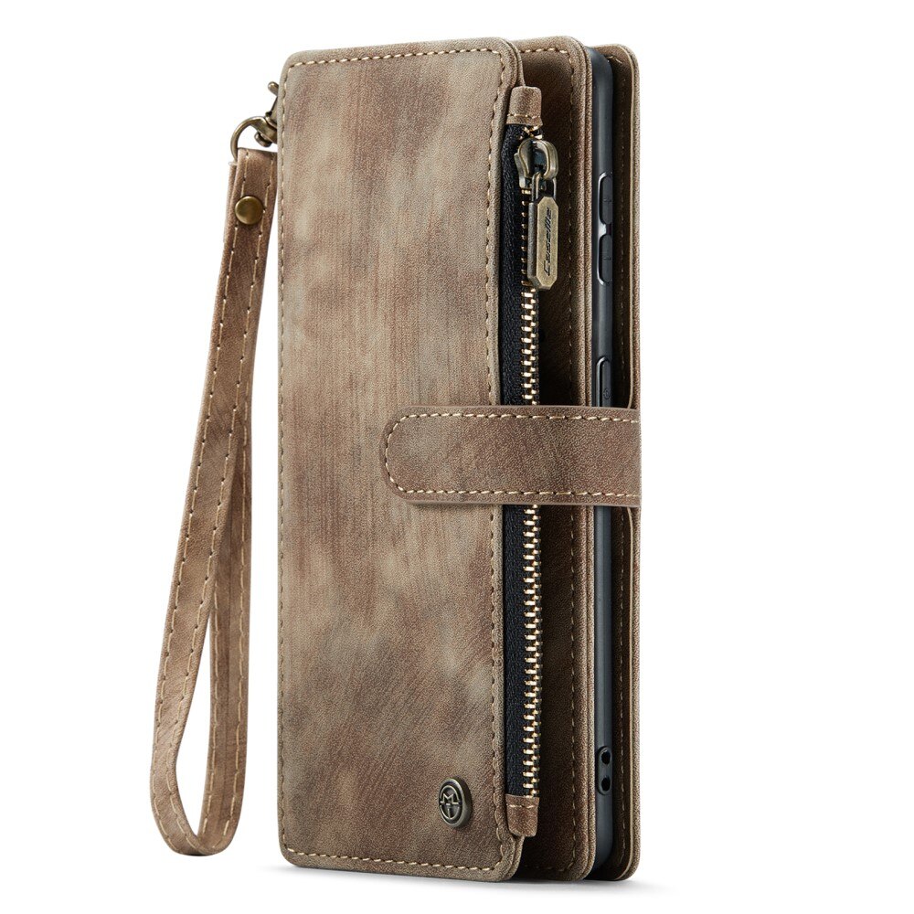 Cartera Zipper Samsung Galaxy S23 Marrón