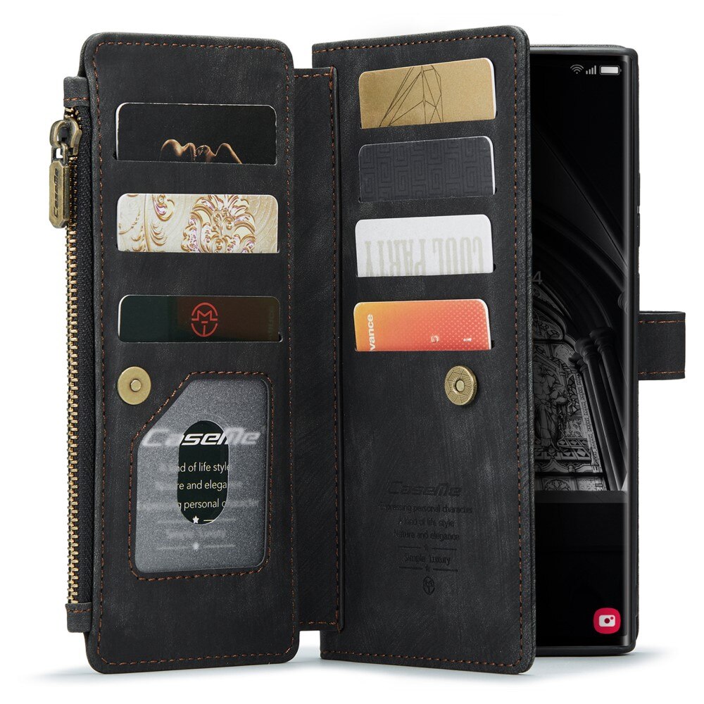 Cartera Zipper Samsung Galaxy S23 Ultra Negro