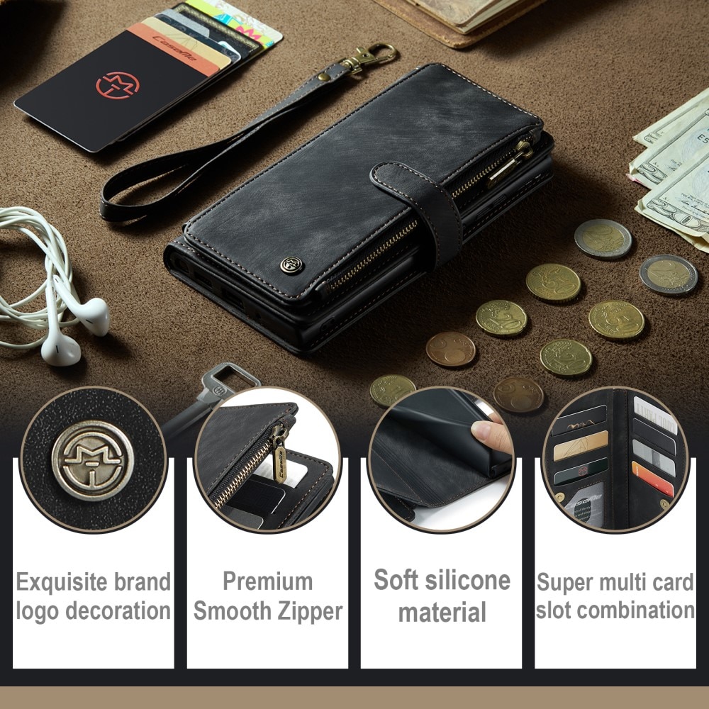 Cartera Zipper Samsung Galaxy S23 Ultra Negro