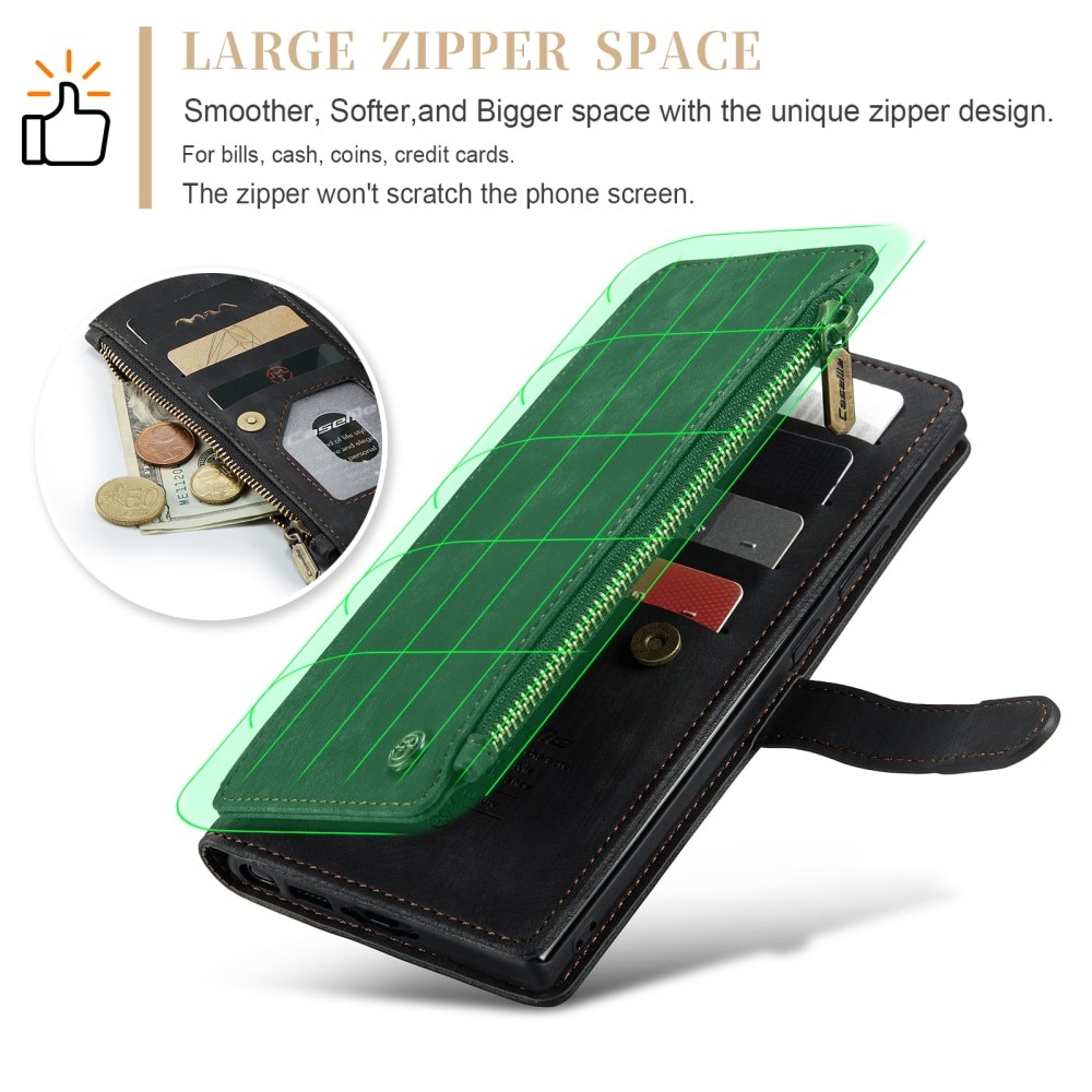 Cartera Zipper Samsung Galaxy S23 Ultra Negro